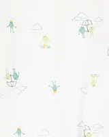 Baby 2-Pack Frog 2-Way Zip Cotton Sleeper Pyjamas