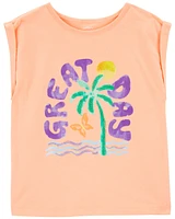 Kid Palm Tree Knit Tee