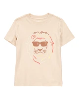 Toddler Lion Short-Sleeve Graphic Tee - Brown