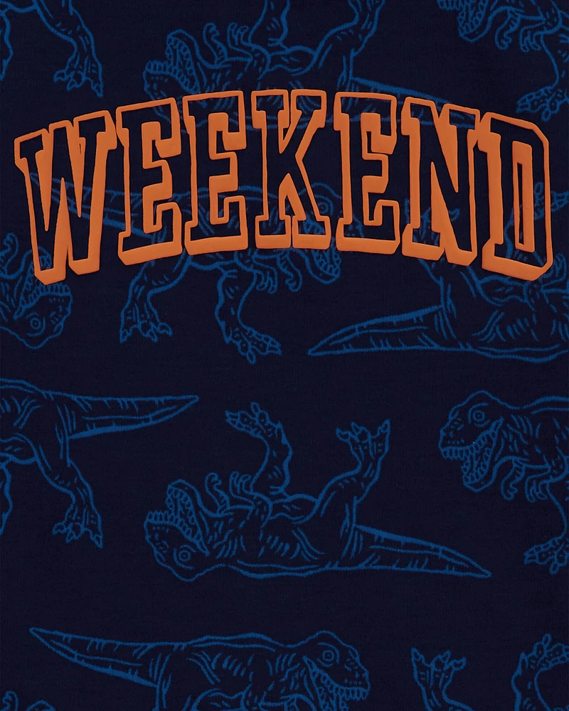 Dino Print Weekend Pyjama Top