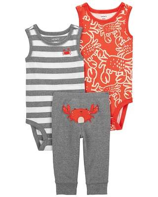 Baby 3-Piece Crab Little Character Set