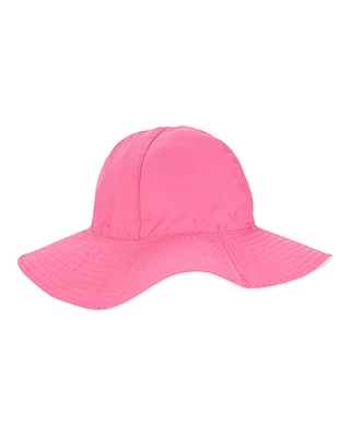 Toddler Reversible Solid Swim Hat - Pink/White