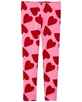 Kid Valentine's Day Heart Leggings