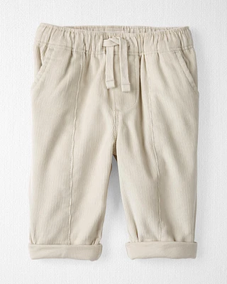 Baby Organic Cotton Corduroy Pants Toasted Wheat