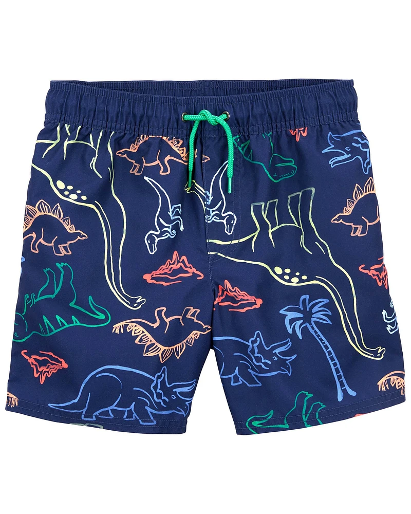 Kid Dinosaur Swim Trunks