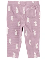 Baby 2-Piece Bunny Print Bodysuit Pant Set