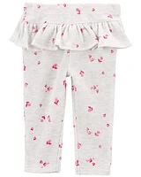 Baby 2-Piece Floral Valentine's Day Bodysuit Pant Set