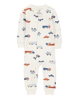 Baby 1-Piece Car Print 100% Snug Fit Cotton Footless Pyjamas