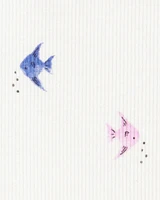 Baby Fish Print Sleeveless Bodysuit