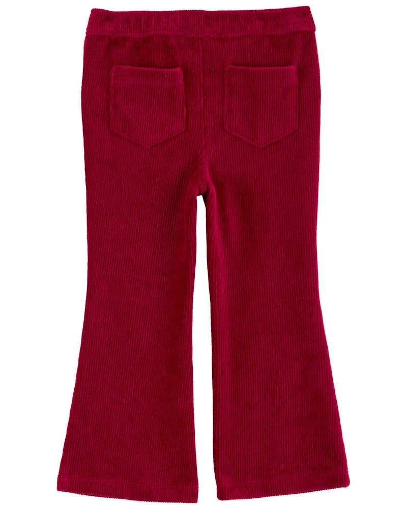 Toddler Pull-On Velour Flare Pants