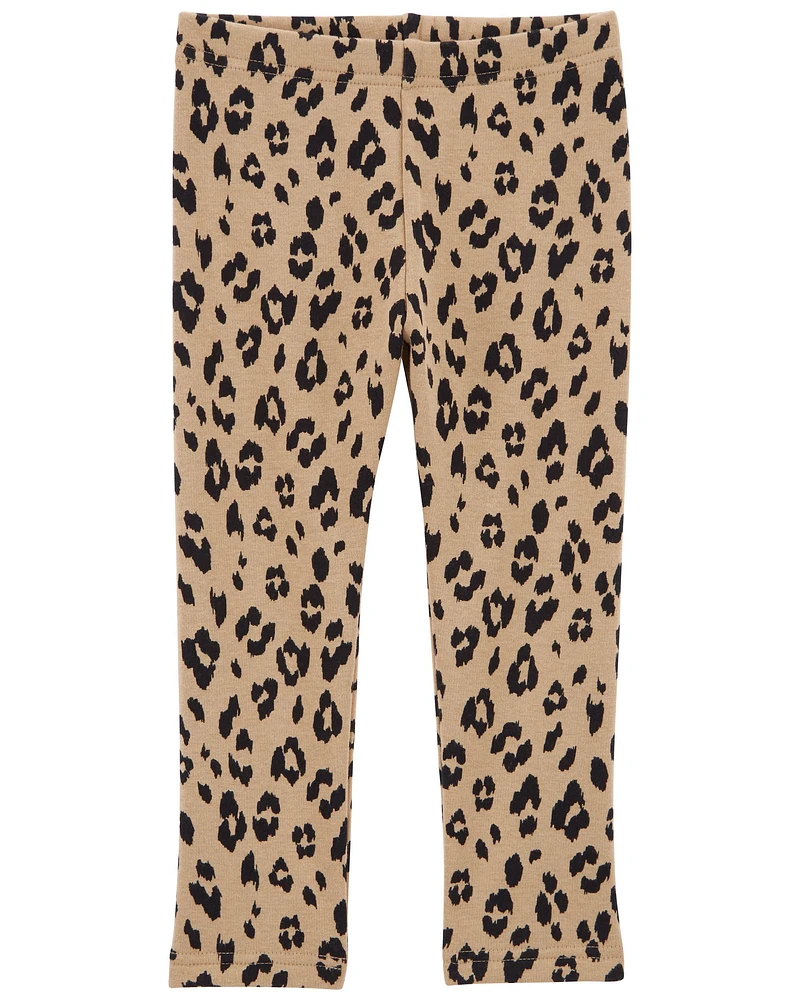 Leopard Cozy Fleece Leggings