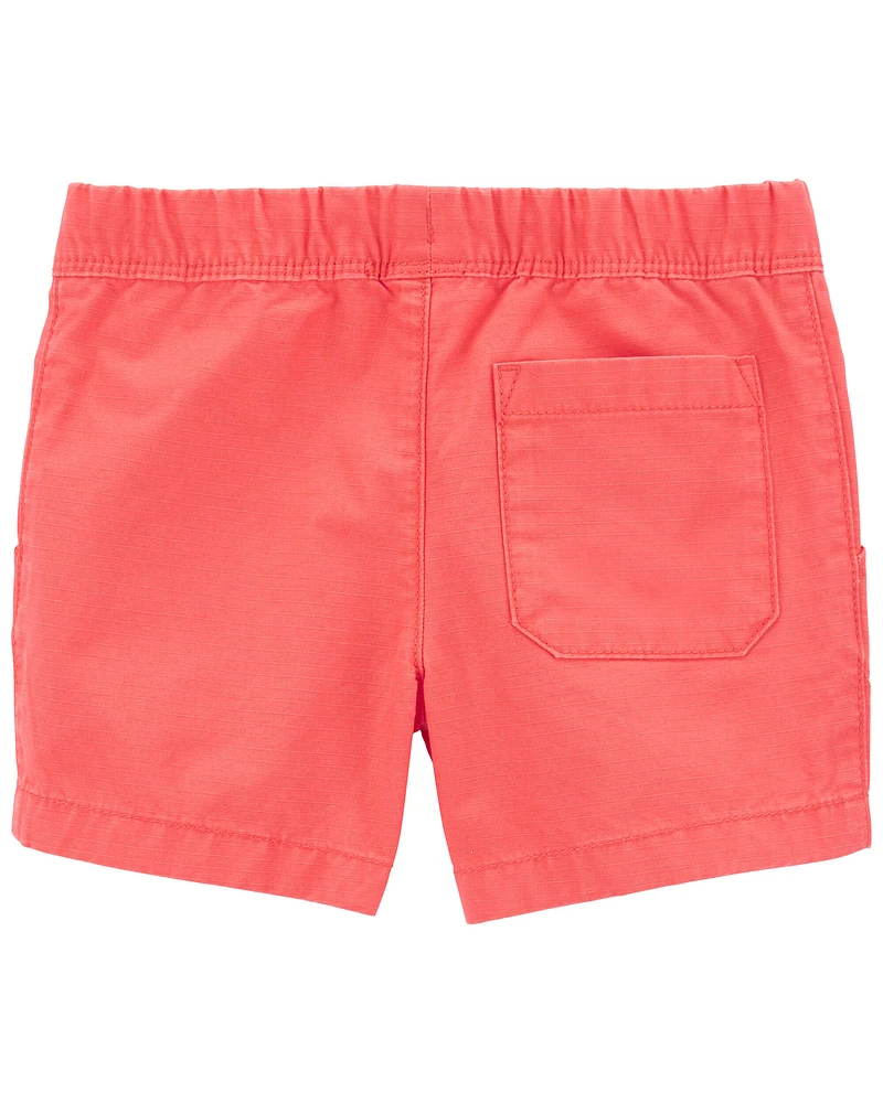 Toddler Pull-On Canvas Shorts