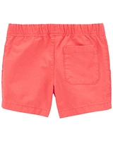 Toddler Pull-On Canvas Shorts