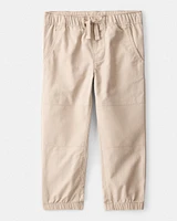 Toddler Boy Cotton Pull-On Fashion Pants - Khaki
