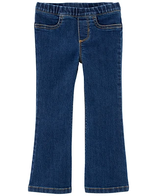 Baby Flare Pull-On Denim Jeans