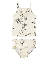Toddler 2-Piece Beach Print Tankini Set