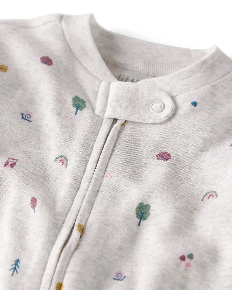 Baby Organic Cotton Sleep & Play Pyjamas Icon Town Print