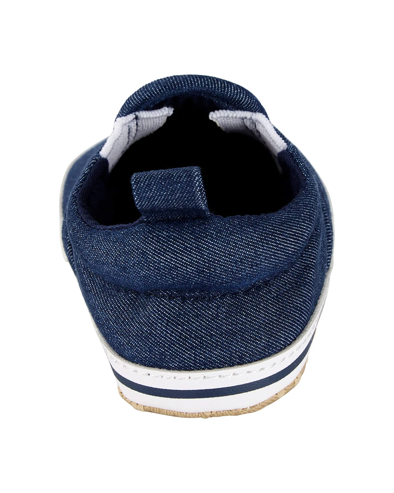 Chambray Slip-On Shoes