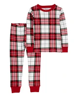 Toddler 2-Piece Plaid 100% Snug Fit Cotton Pyjamas