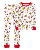 Kid 2-Piece Christmas Grinch 100% Snug Fit Cotton Pyjamas