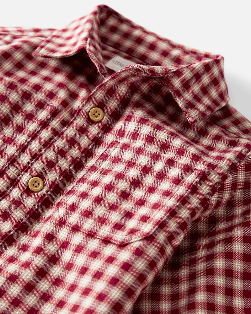 Baby Cozy Button-Front Shirt Made with Organic Cotton