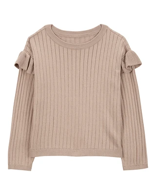 Kid Ribbed Long-Sleeve Sweater