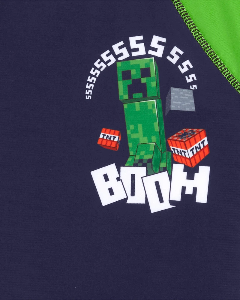 Kid Minecraft TM Rashguard