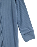 Baby Solid 2-Way Zip PurelySoft Convertible Foot Sleeper Pyjamas