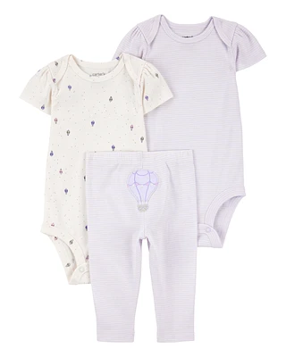 Baby Girl 3-Piece Hot Air Balloon Little Character Set