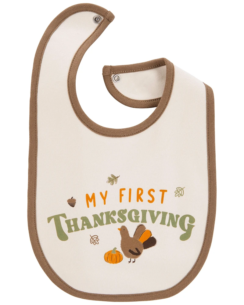 Baby My First Thanksgiving Teething Bib