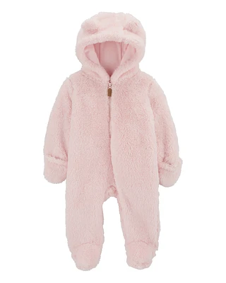 Baby Hooded Sherpa Jumpsuit