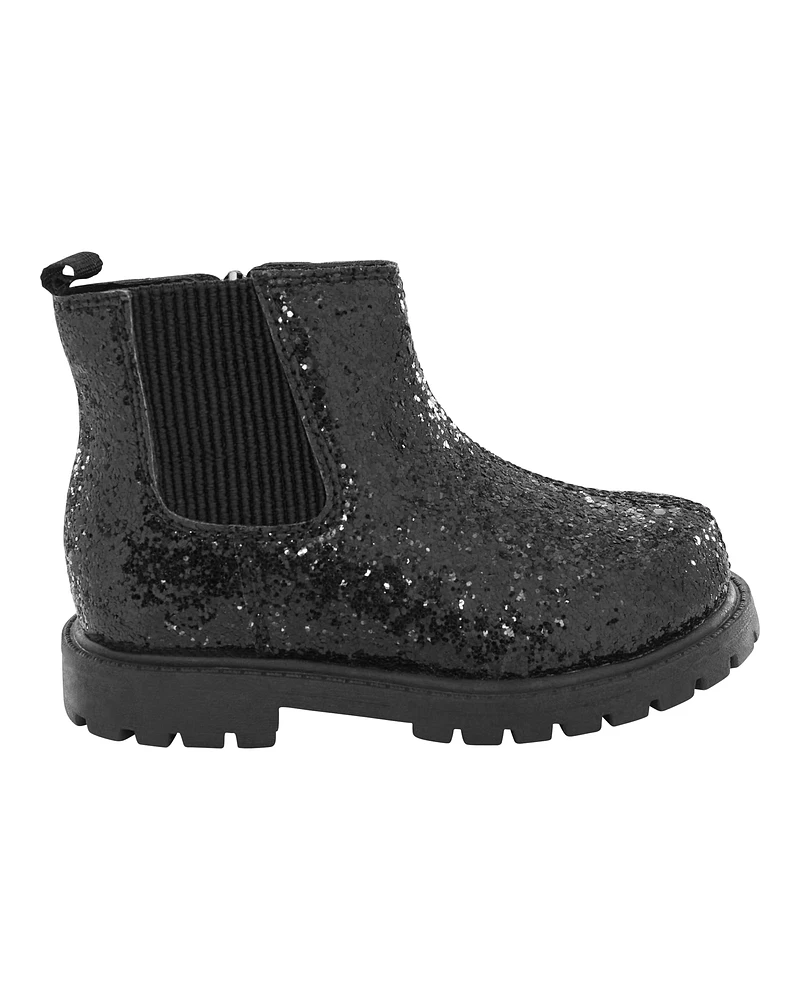 Kid Glitter Chelsea Boots