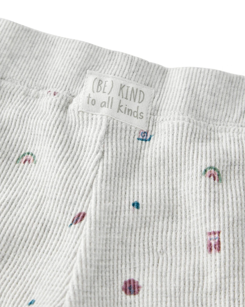 Baby 2-Piece Organic Cotton Waffle Knit Set Icon Print