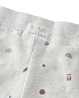 Baby 2-Piece Organic Cotton Waffle Knit Set Icon Print