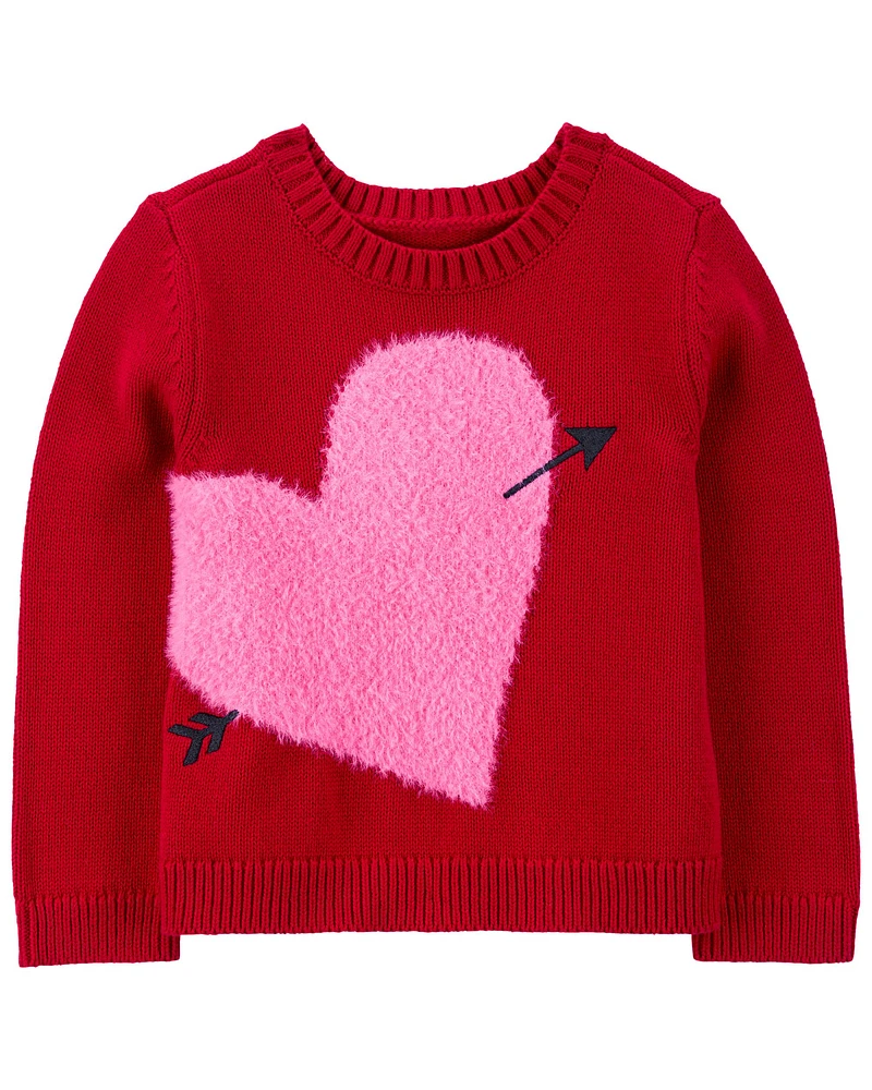 Baby Valentine's Day Heart Sweater - Red