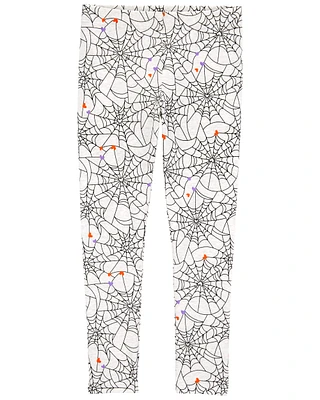 Kid Spiderweb Halloween Leggings