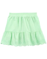 Kid Eyelet Lawn Skort