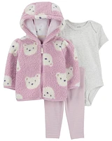 Baby 3-Piece Bear Little Jacket Set