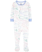 1-Piece Whale Thermal Footie Pyjamas