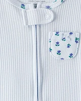 Baby Floral 2-Way Zip Thermal Sleeper Pyjamas