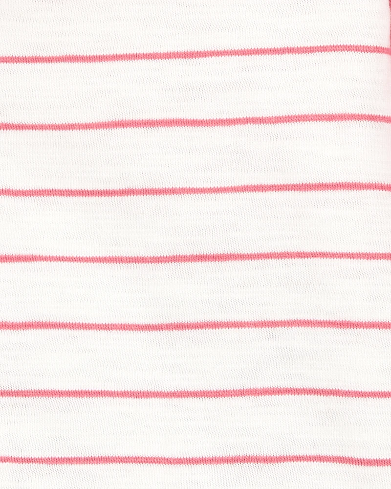 Baby Boy 3-Piece Striped Outfit Set - Red