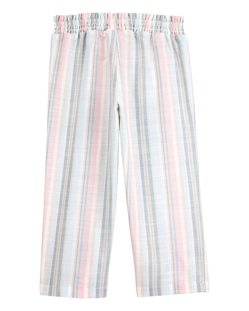 Toddler Striped Tie-Waist Pants