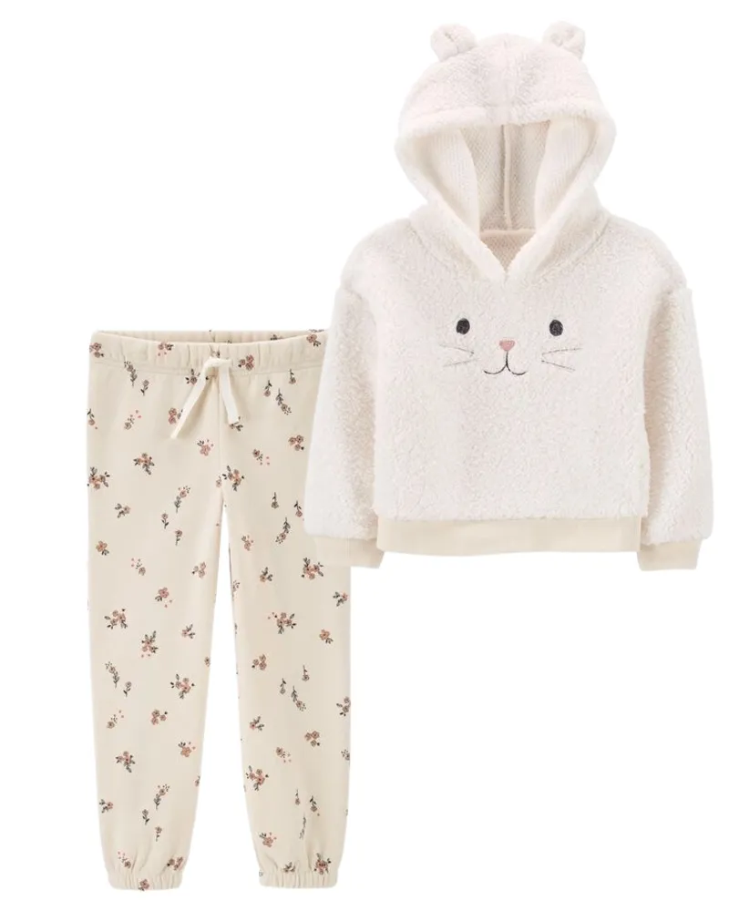 2-piece fleece sweatshirt set