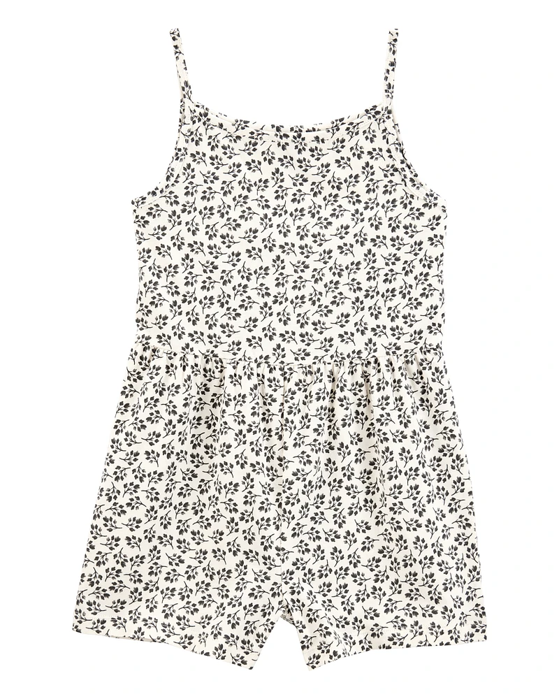 Kid Floral Tank Romper