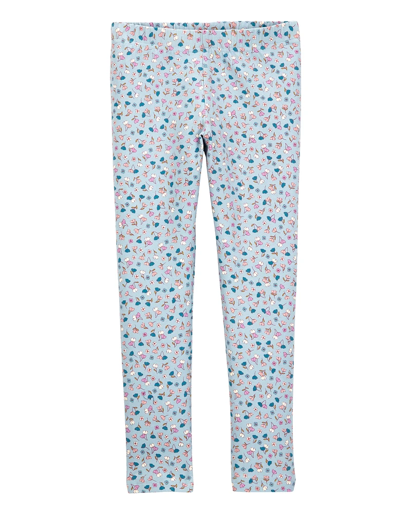 Kid 2-Piece Floral Gauze Top & Leggings Set