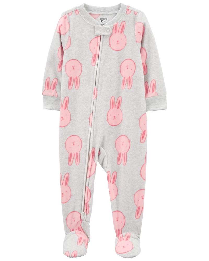 Baby 1-Piece Bunny Fleece  Pyjamas