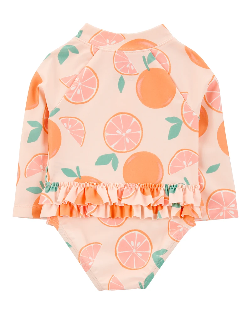 Baby 1-Piece Orange Slice Rashguard