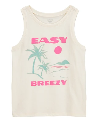 Kid Palm Tree Vintage Muscle Tank