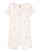 Baby 1-Piece Butterfly 100% Snug Fit Cotton Romper PJs