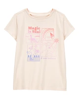 Kid Magic Is Real Short-Sleeve Graphic Tee - Ivory
